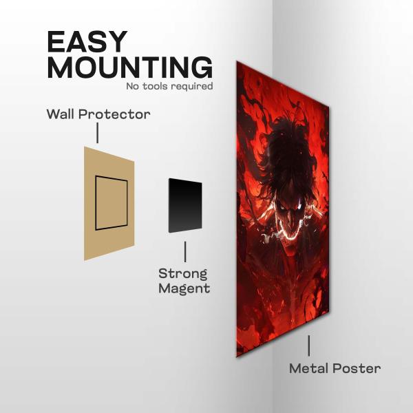 Hellfire Titan Awakening Edition Metal Poster