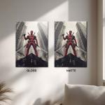 DeadPool : The Twin-Blade Antihero of Urban Chaos | Dark Action Metal Poster