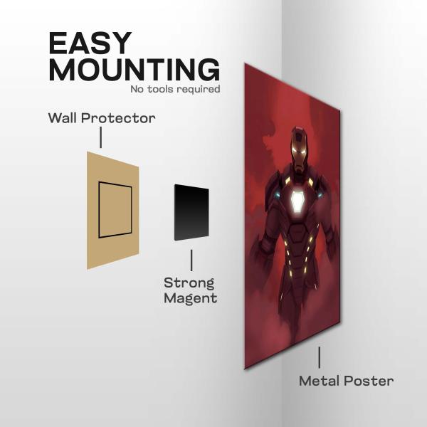 Iron-Man : Authority Forged in Fire | Power Hero Metal Poster