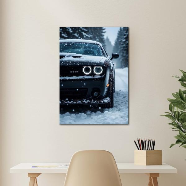 Frostborn Dominance: The Winter Muscle Icon | Sacred Metal Poster