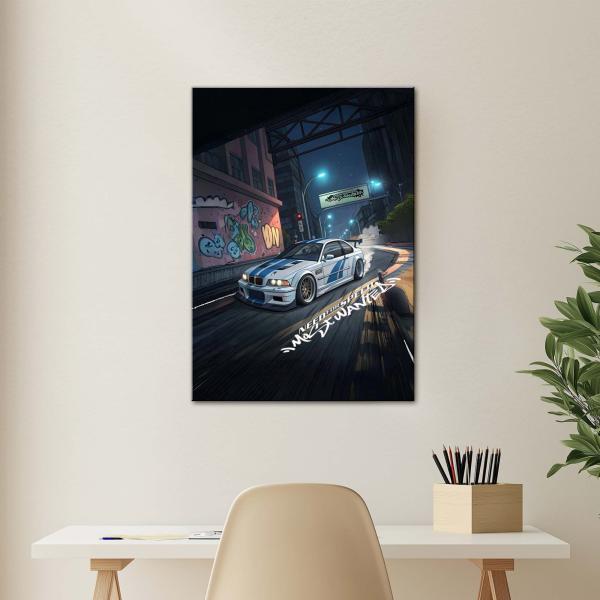 Midnight Drift Legend | Street Racing Metal Poster
