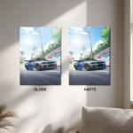 Sunset Drift Legend | JDM Street Racer Metal Poster