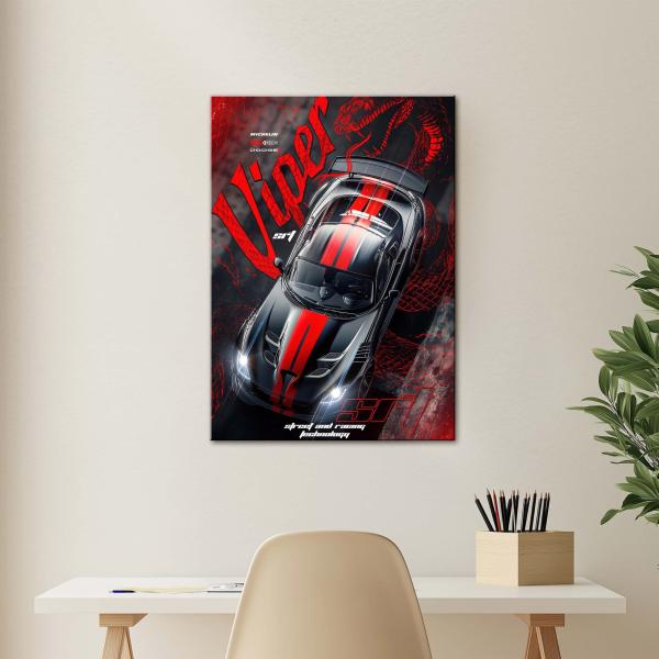 Viper SRT: The Serpent of American Muscle | Performance Metal Poster