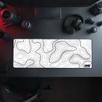 White Topography Edition Mousepad